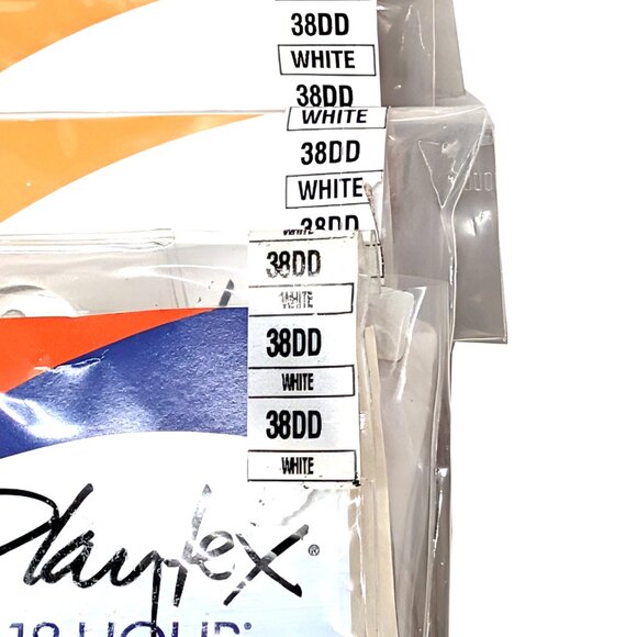 Lot of 3 Playtex 18 Hour 20/27 Wireless 38DD White Bras - Picture 3 of 3